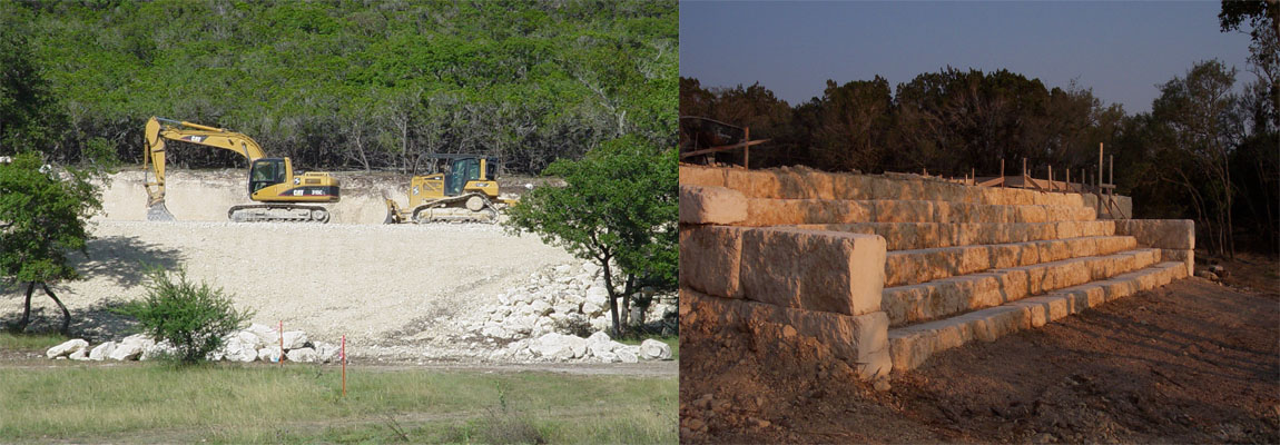 Construction Pads and Retaining Walls