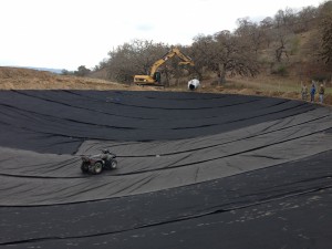 Lake Construction with Liner