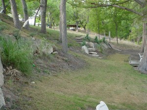 Riverside Retaining Wall and Steps   